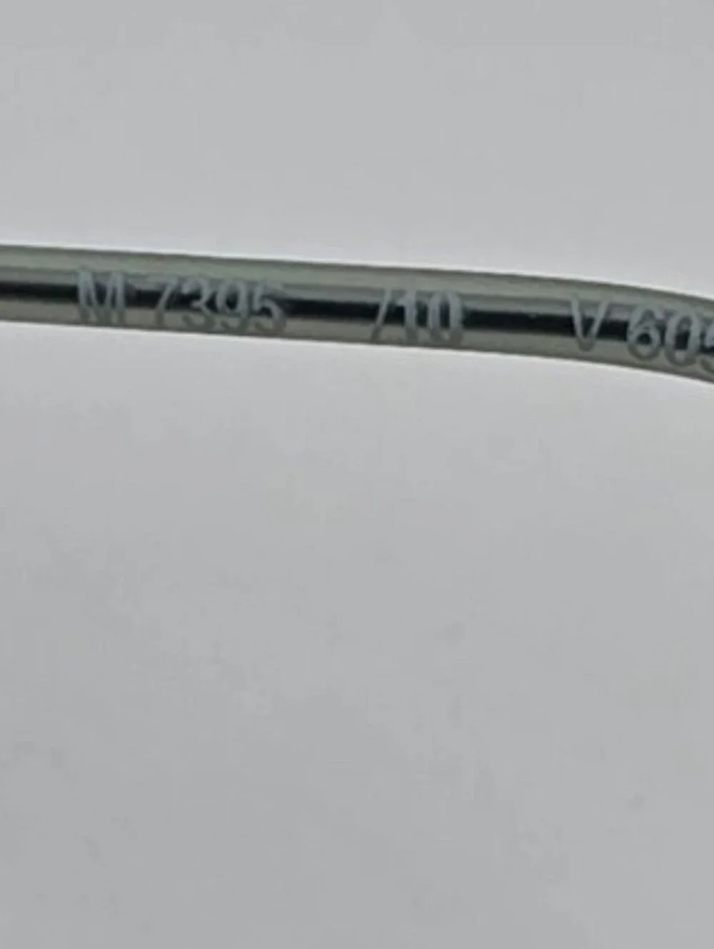 🌁 VINTAGE: SILHOUETTE; M7395 /10 V6050 TITANIUM SILVER RIMLESS GLASS FRAMES
